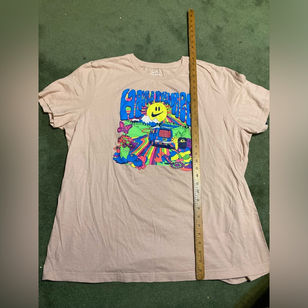 Nike Tee Shirt Have A Nike Daze Psychedelic Graphic Muted Pink 3XL